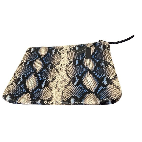 NWT Banana Republic Snake Print Leather Wristlet Clutch - Picture 1 of 8